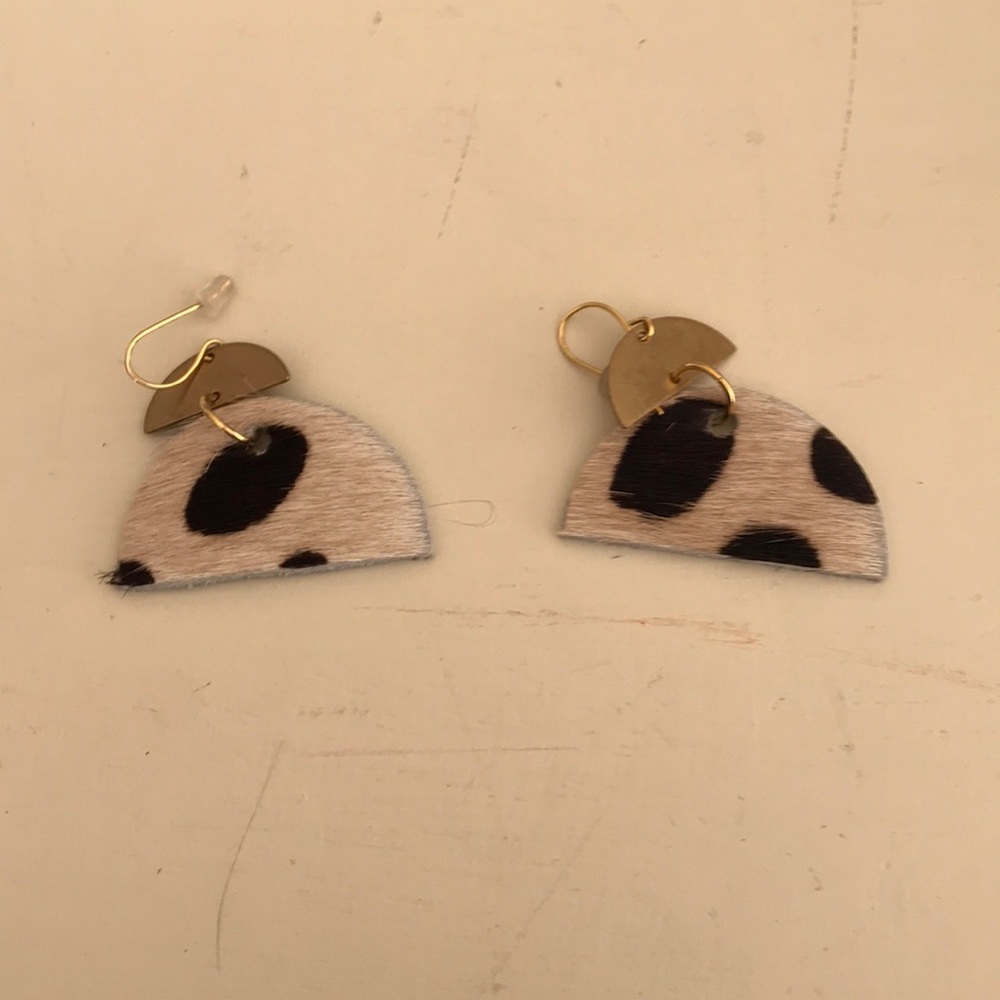 Animal print earrings